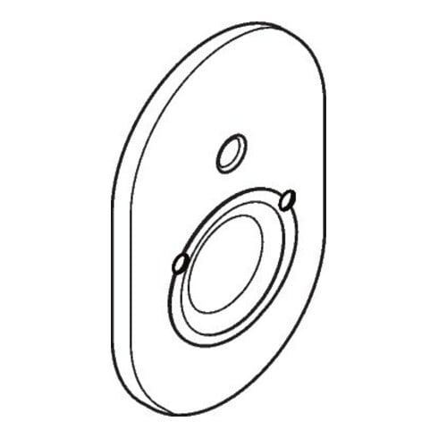 hansgrohe Rosette Wanne Unterputz chrom