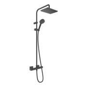 hansgrohe S-Pipe 230 Vernis Shape EcoSm. m Thermostat, 1jet, 8,7 l/min, mattschwarz