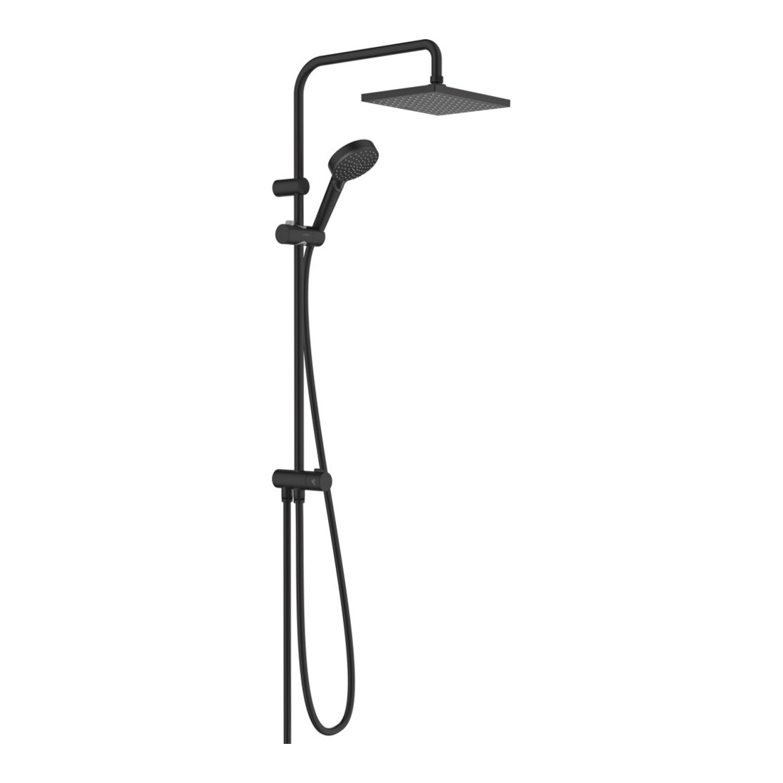 hansgrohe S-Pipe 230 Vernis Shape Reno 1 jet, noir mat