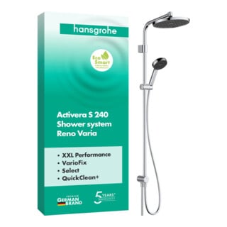 hansgrohe S-Pipe ACT S 240 Reno Varia 1jet EcoSmart 8 l/min chrom