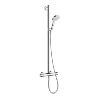 hansgrohe S-Pipe Croma Sel. S Mul Pipe mit Thermostat, weiß/chrom