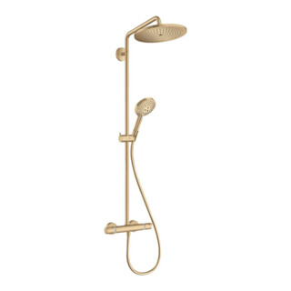 hansgrohe S-Pipe Croma Select S EcoSmart m TH, pomme de douche 3 jets, 9 l/min, bronze brossé