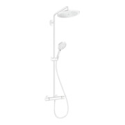 hansgrohe S-Pipe Croma Select S EcoSmart m Thermostat, Handbrause 3jet, 9 l/m., mattweiß
