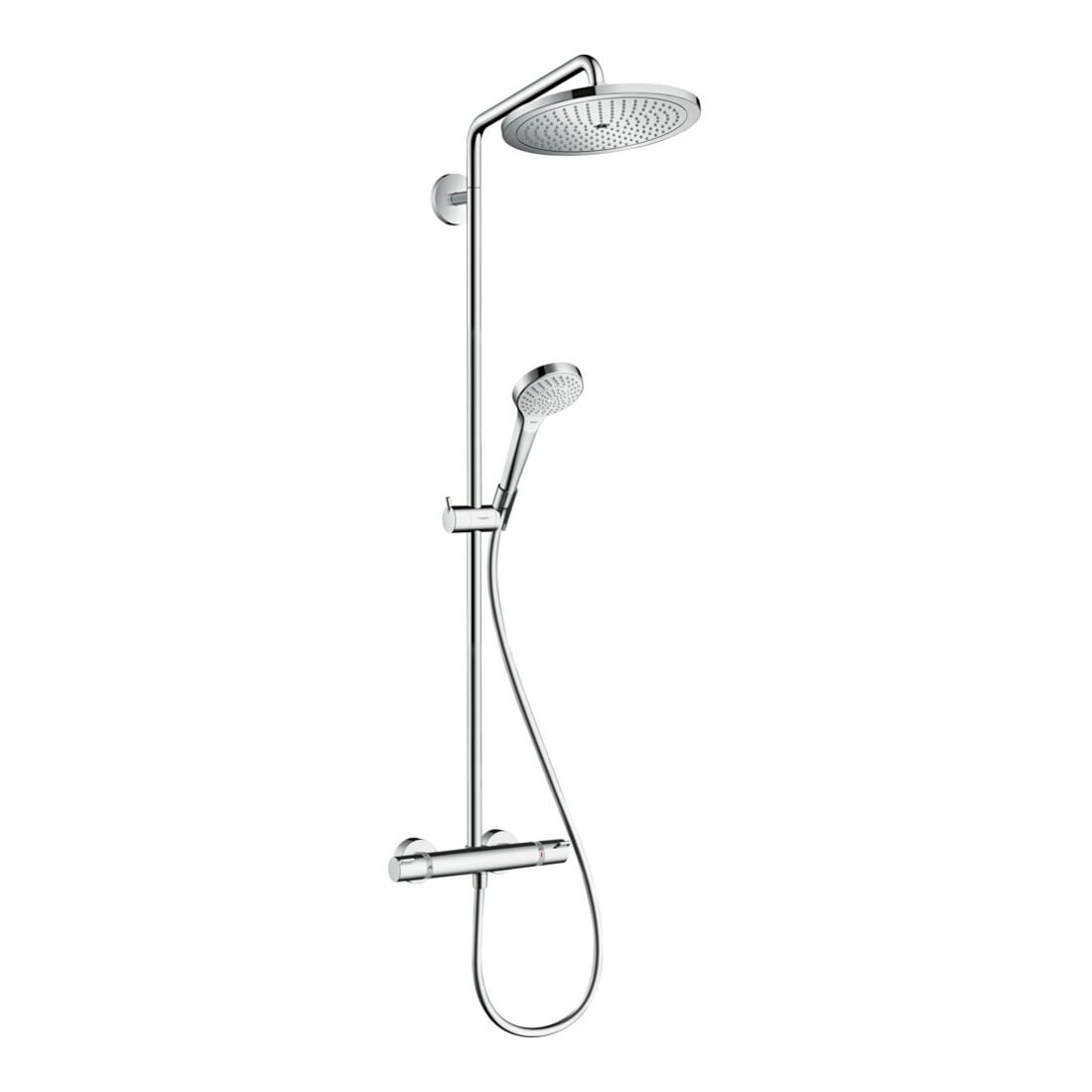 hansgrohe S-Pipe Croma Select S EcoSmart m Thermostat, Handbrause 3jet, 9 l/min, chrom