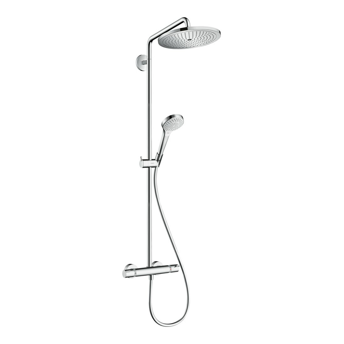 hansgrohe S-Pipe Croma Select S EcoSmart mit Thermostat, douchette 3 jets, 9 l/min, chrome