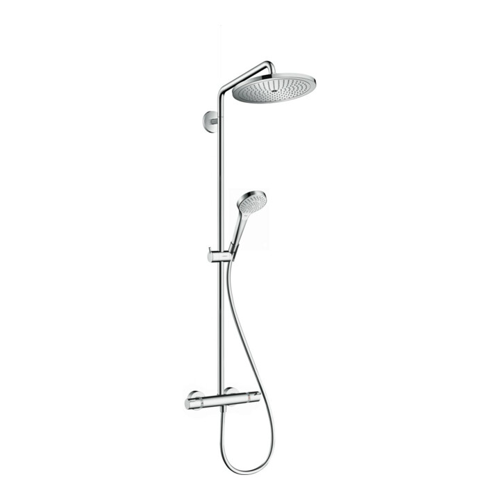 hansgrohe S-Pipe Croma Select S EcoSmart mit Thermostat, douchette 3 jets, 9 l/min, chrome