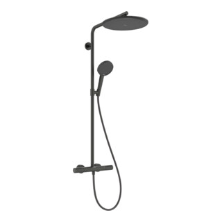 hansgrohe S-Pipe Raindance Alive S Puro 1jet, 12 l/min, brushed black chrome