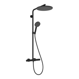 hansgrohe S-Pipe Raindance Alive S Puro 1jet, 12 l/min, noir mat