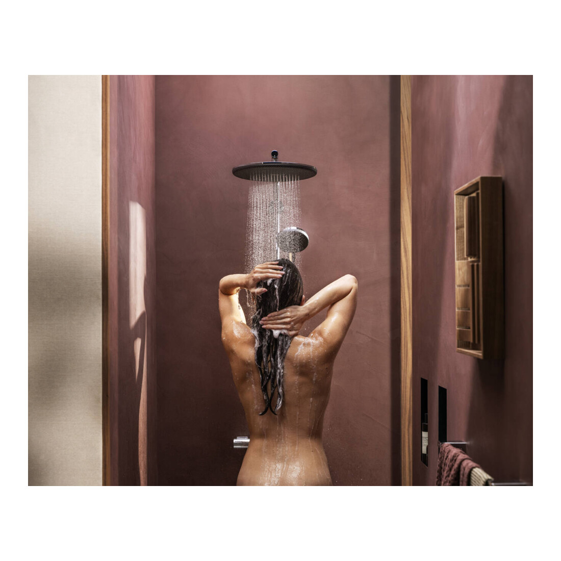 hansgrohe S-Pipe Raindance Alive S Puro 1jet, EcoSmart, 8 l/min, chrom