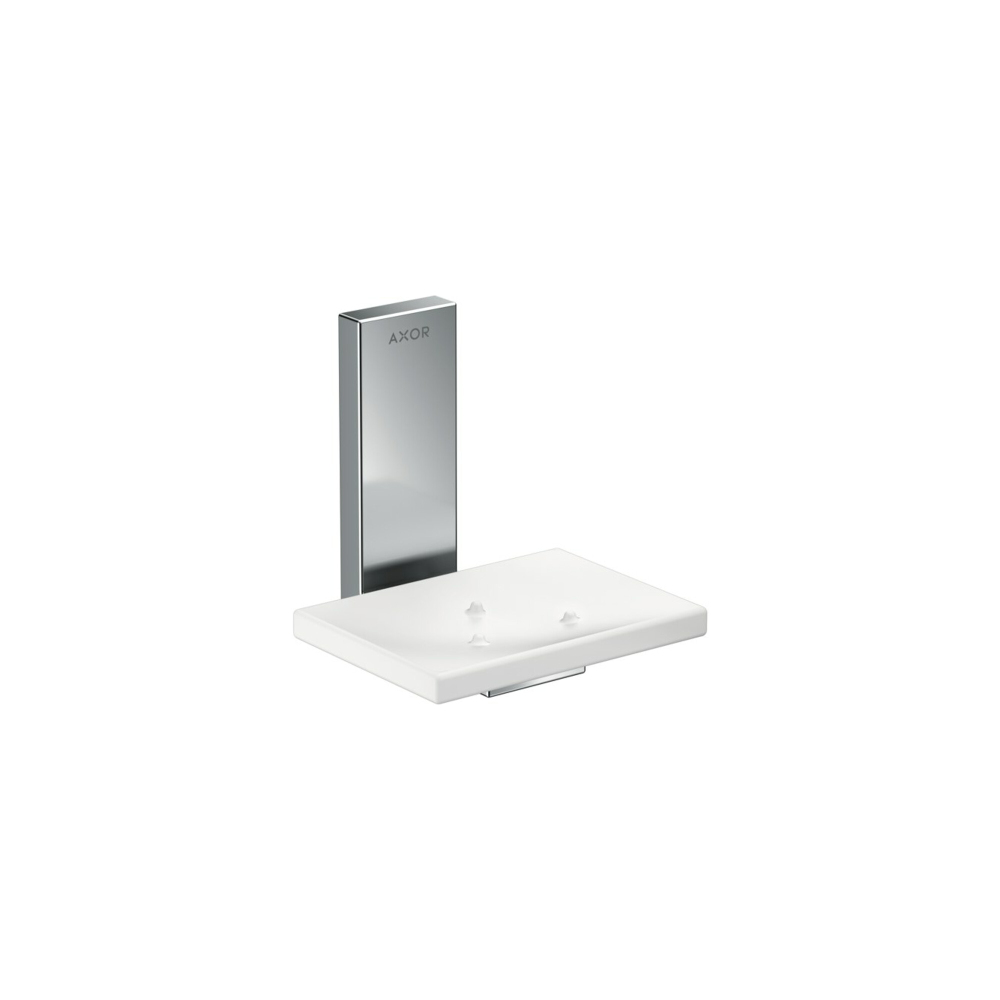 hansgrohe Schale Axor Uni. Rectangular Glas, Wandmontage, chrom