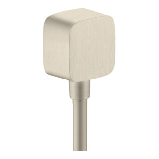 hansgrohe Schlauchanschluss Fixf Softc Axor mit Rückflussverhinderer, brushed nickel