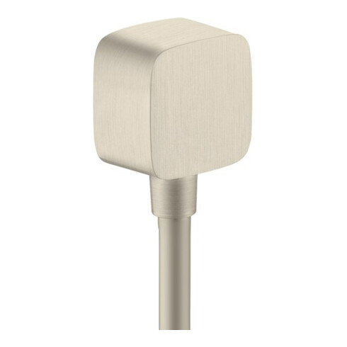 hansgrohe Schlauchanschluss Fixf Softc Axor mit Rückflussverhinderer, brushed nickel
