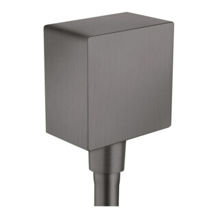 hansgrohe Schlauchanschluss Fixf Square Axor eck., m Rückflussverh., brush. bla vc