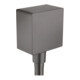 hansgrohe Schlauchanschluss Fixf Square Axor eck., m Rückflussverh., brush. bla vc-1