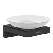 hansgrohe Seifenhalter AddStoris Wandmont., Eins. Mattglas, Met., matt-sw