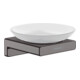 hansgrohe Seifenhalter AddStoris Wd, Eins. Mattglas, Met., brush. bla vc-1