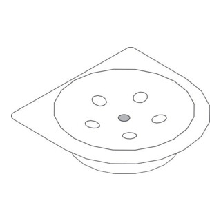 hansgrohe Seifenschale Axor Logo Polis klein klein, einzeln