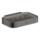 hansgrohe Seifenschale Axor Uni. Circular 127x90mm, Wandmont., pol. black chrome-1