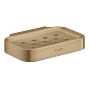hansgrohe Seifenschale Axor Uni. Circular 127x90mm, Wandmontage, brushed bronze