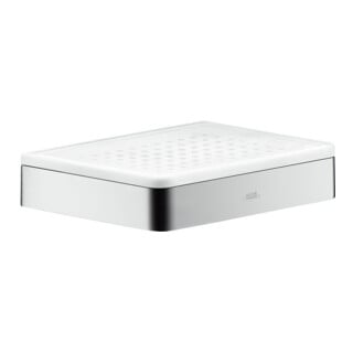 hansgrohe Seifenschale Axor universal Glas, Halter chrom