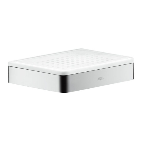 hansgrohe Seifenschale Axor universal Glas, Halter chrom