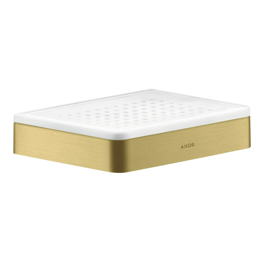 hansgrohe Seifenschale Axor universal Keramikeinsatz, brushed brass