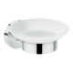 hansgrohe Seifenschale Logis Universal Wandmont., Eins. Mattglas, Metall, chrom-1