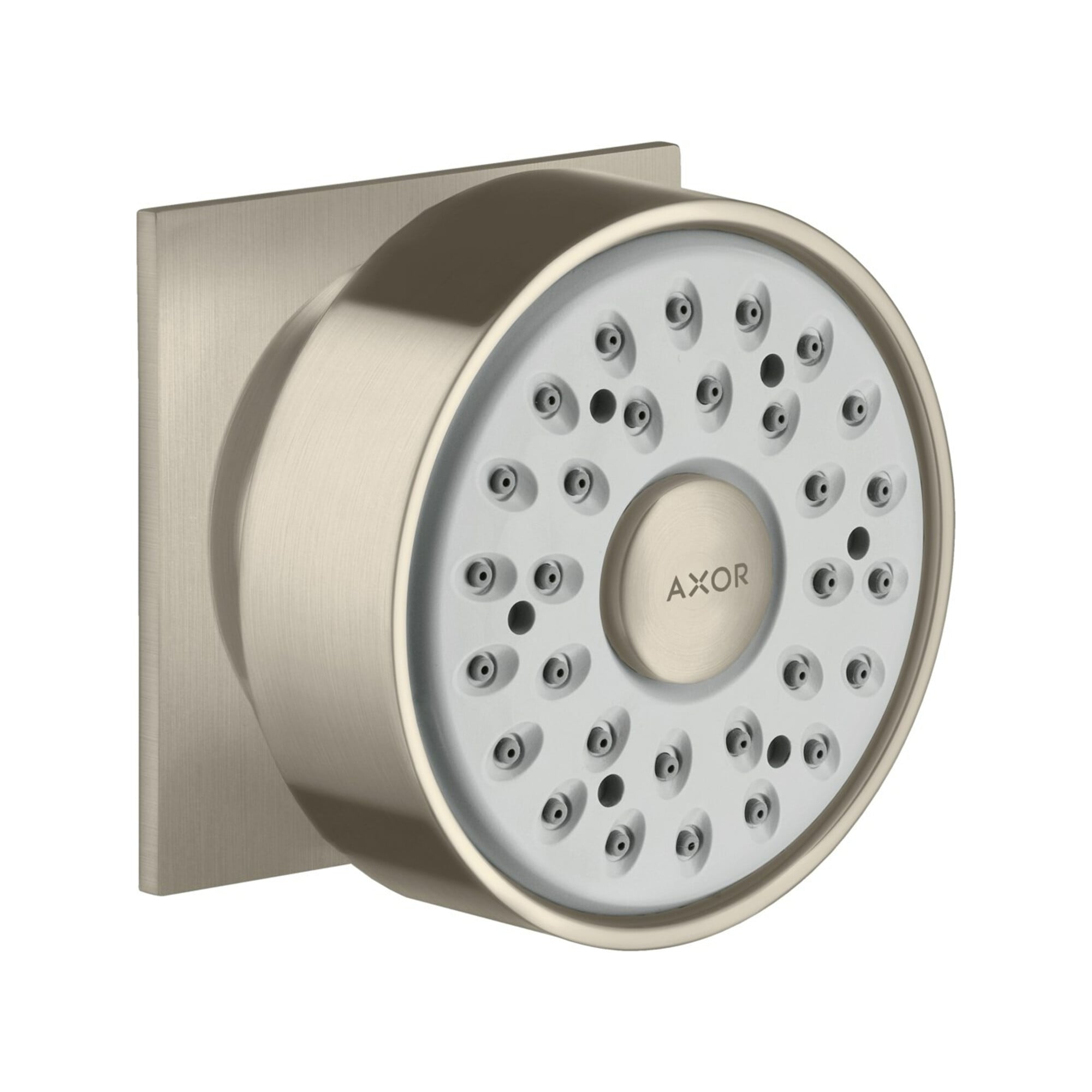 hansgrohe Seitenbrause Axor eck Ros., schwenkb., 1j, brushed nickel