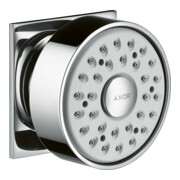 hansgrohe Seitenbrause Axor eckige Rosette, schwenkbar, 1jet, chrom