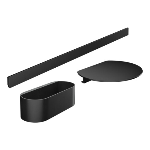 hansgrohe Set baignoire WallStoris en plastique, noir mat