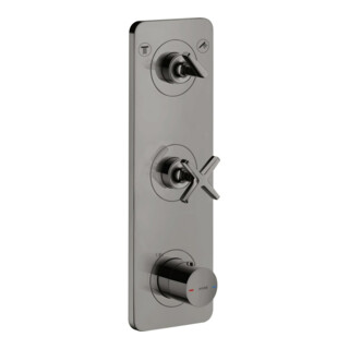 hansgrohe Set complet Axor Citterio E Thermostat encastré 380x120mm, avec plaque, chrome poli bleu