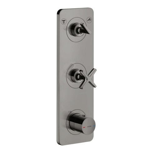 hansgrohe Set complet Axor Citterio E Thermostat encastré 380x120mm, avec plaque, chrome poli bleu