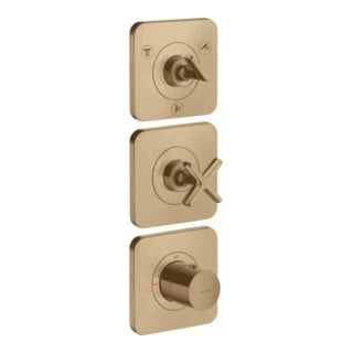 hansgrohe Set complet Axor Citterio E UP-Thermostat 380/120, avec rosace, bronze brossé