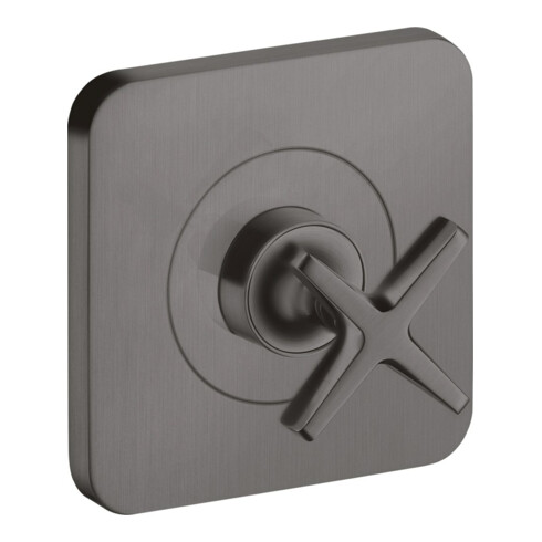 hansgrohe Set complet Axor Citterio E vanne d'arrêt encastrée 120x120 mm, brossé bleu vc