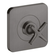 hansgrohe Set complet Axor Citterio E vanne d'arrêt encastrée 120x120 mm, brossé bleu vc