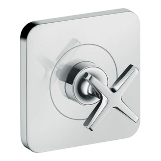 hansgrohe Set complet Axor Citterio E Vanne d'arrêt encastrée 120x120mm, aspect inox