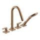 hansgrohe Set complet Axor Citterio M 4 trous, A 190mm, rosé, brossé doré-1