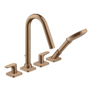 hansgrohe Set complet Axor Citterio M 4 trous, A 190mm, rosé, brossé doré