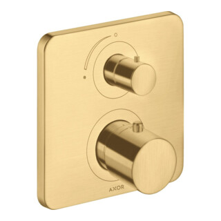 hansgrohe Set complet Axor Citterio M UP-THM, avec valve d'arrêt, 1 voie, or brillant optique