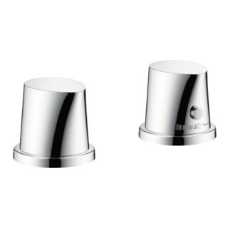 hansgrohe Set complet Axor Starck Organic 2-L-BW-Rand-Arm., avec thermostat, chrome