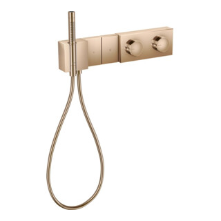 hansgrohe Set complet Select Axor Edge Thermostat encastré, 2 voies, connexion dia., poli or rose