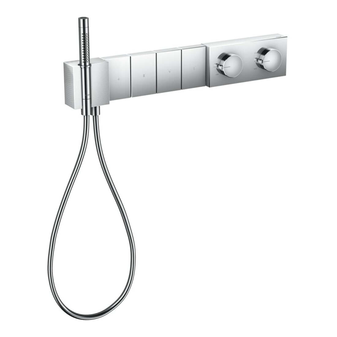 hansgrohe Set complet Select Axor Edge Thermostat encastré, 4 sorties, chromé diamant