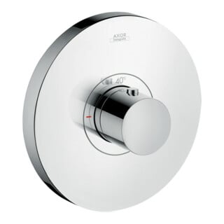 hansgrohe Set complet ShowerSelect HF mitigeur thermostatique encastré, rond, nickel brossé
