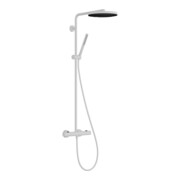 hansgrohe Set de douche Pulsify S Puro avec thermostat, 2 jets, 11,2 l/min, blanc mat