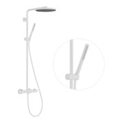 hansgrohe Set de douche Pulsify S Puro avec thermostat, 2 jets, 11,2 l/min, blanc mat-3