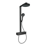 hansgrohe Set de douche Rainfinity avec thermostat, pomme de douche 250 mm, noir mat