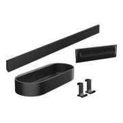 hansgrohe Set de douche WallStoris montage mural, en plastique, noir mat