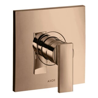 hansgrohe Set de montage Axor Citterio mitigeur encastré, avec levier, poli or rose