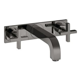 hansgrohe Set de montage Axor Citterio mitigeur lavabo encastré 3 trous, avec poignées croisées, chromé brillant
