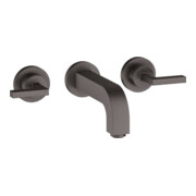 hansgrohe Set de montage Axor Citterio mitigeur lavabo encastré 3 trous, levier, bleu brossé